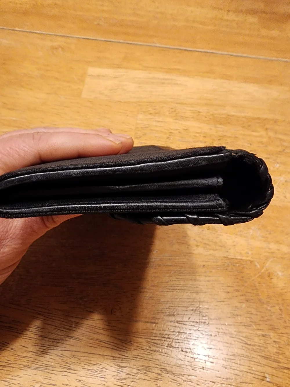 Dior Black Women's Flap Wallet Clutch